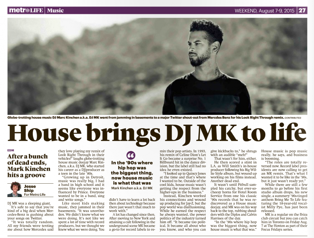 DJ MK - The Metro - Toronto - Jesse Ship