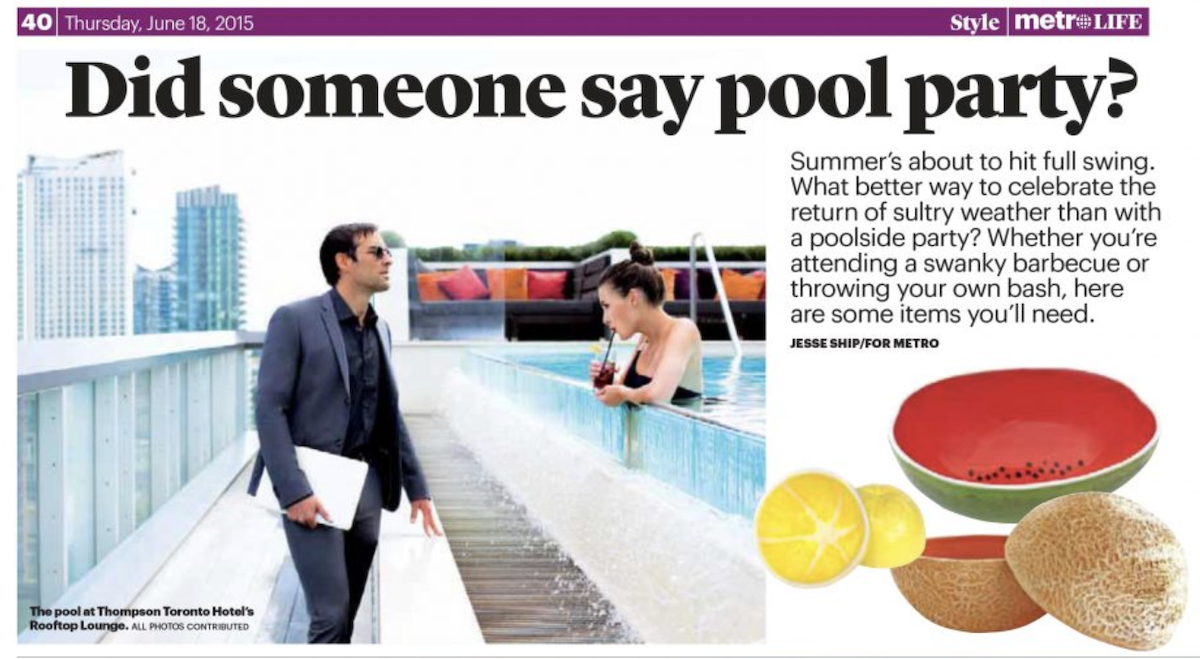 What to bring – Pool Parties 2015 – Metro News Canada